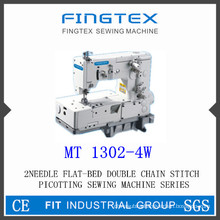 2-Needle Flat Bed Double Chain Stitch Picotting Sewing Machine (1302-4W)